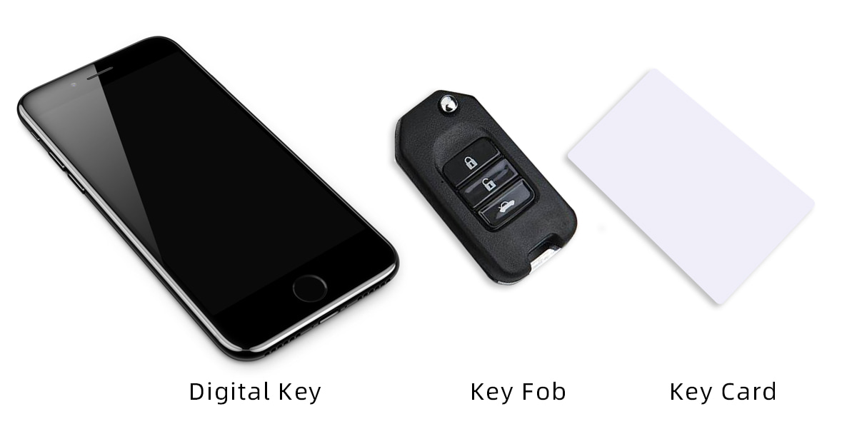 디지털 키, 전자 열쇠 및 키 카드