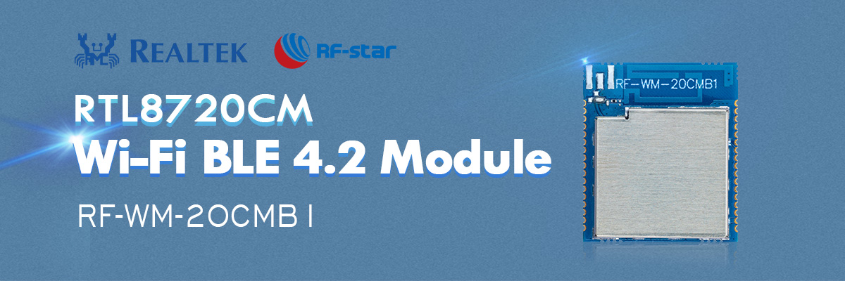 RTL8720CM Wi-Fi BLE 4.2 모듈 RF-WM-20CMB1