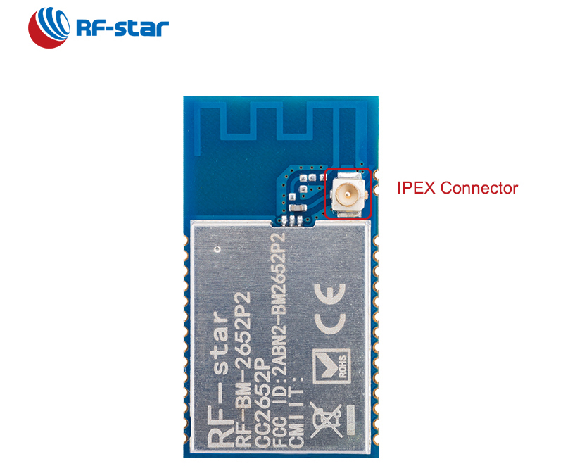 IPEX 커넥터가 있는 RF-star CC2652P 모듈 RF-BM-2652P2I