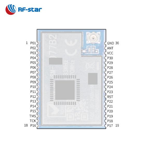 CC1310 Sub-1G Module RF-SM-1077B2 For 433 MHz & 470 MHz Frequency