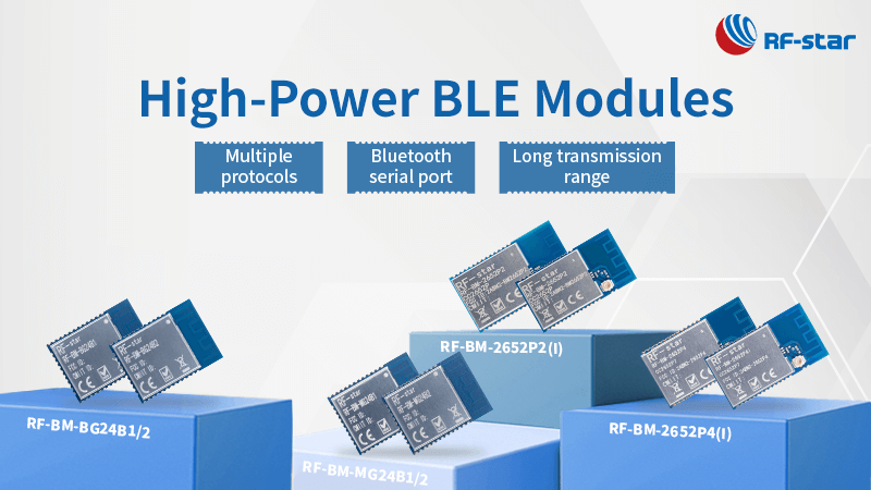 높은 전송 전력을 갖춘 BLE 모듈 및 응용 분야